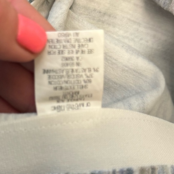 Theyskens' Theory size 4 NWOT pull on Striped Skinny Pants in Blue and Gray - Picture 10 of 11